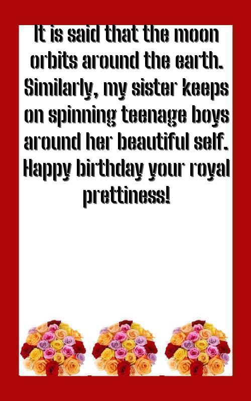 sister birthday wishes status